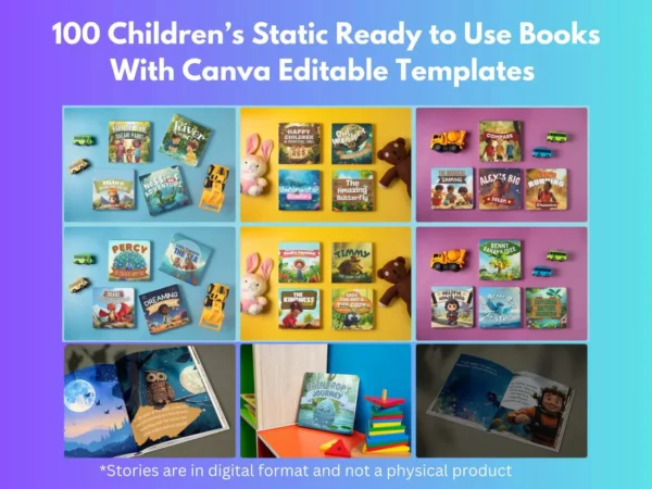 100 Children's Stories + 150 PLR Kids Videos & Editable Templates | with Resell Rights - Image 5