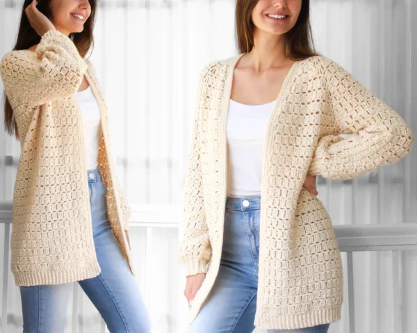 Ella Crochet Cardigan - Image 3